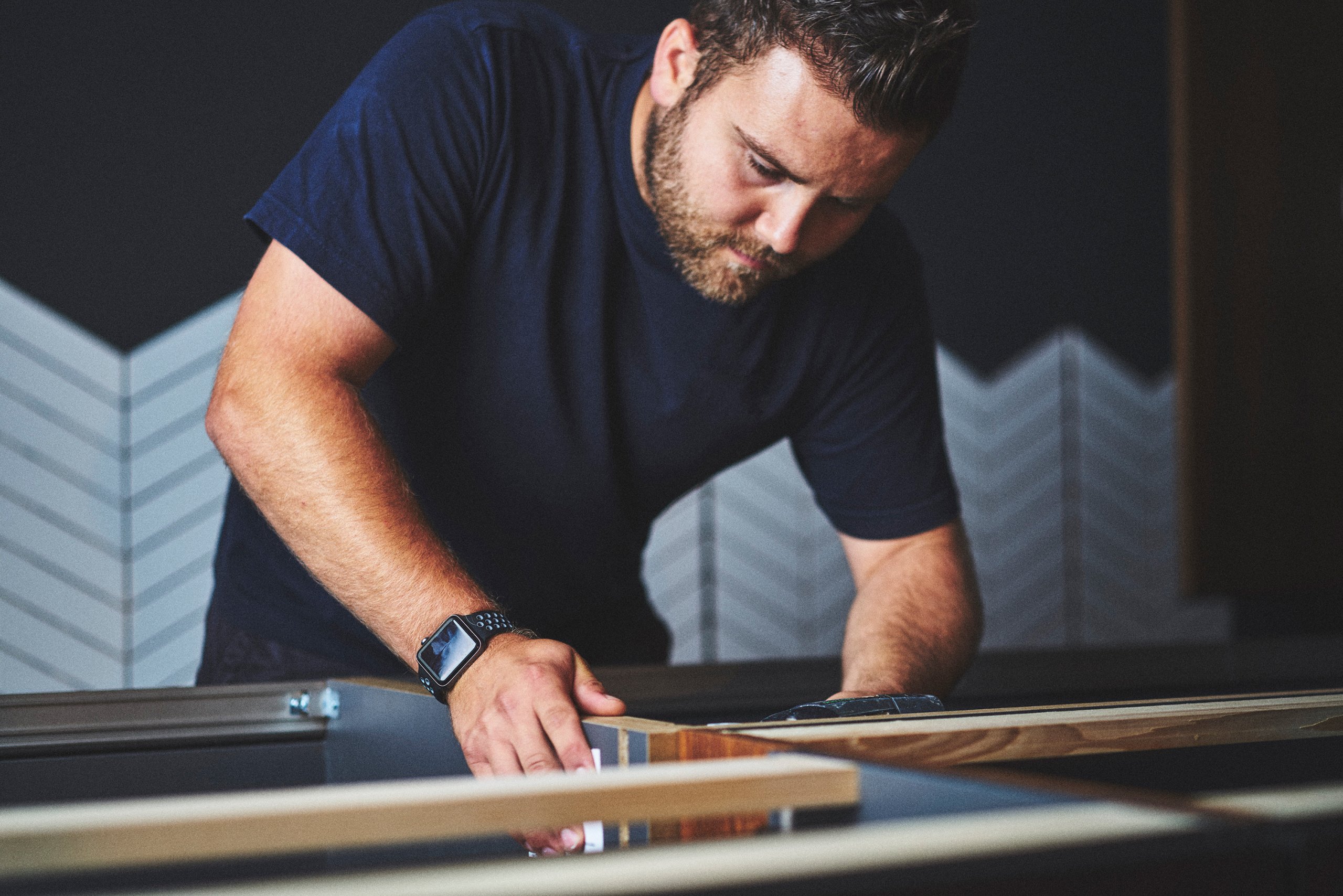 Member of the installation team at The Brighton Kitchen Company