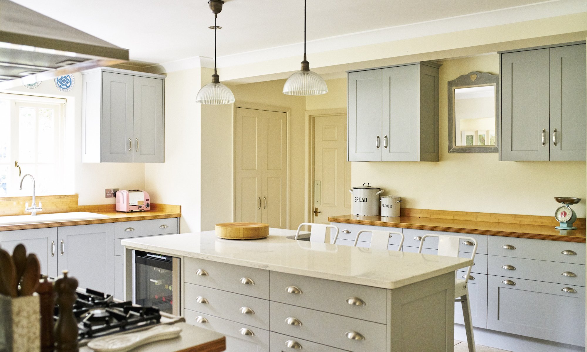 Hand-painted traditional shaker kitchen