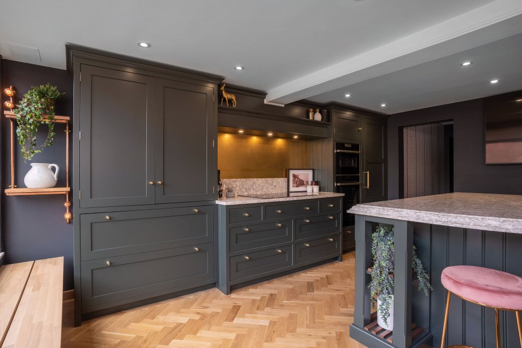 Dramatic Dark Kitchen