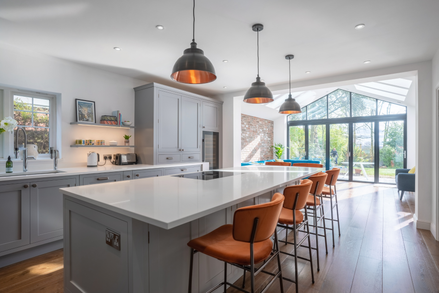 contemporary kitchen light and airy