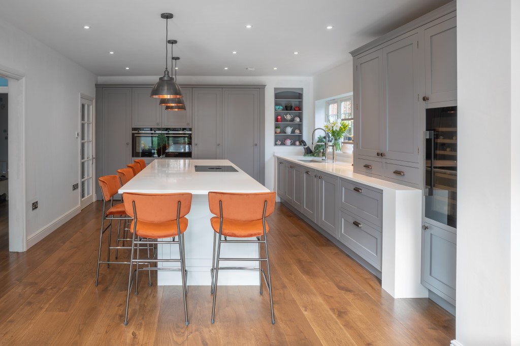 Painted Grey Kitchen