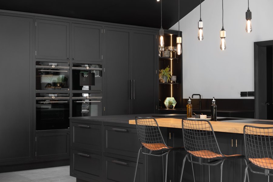 Farrow and Ball Off Black Shaker Kitchen